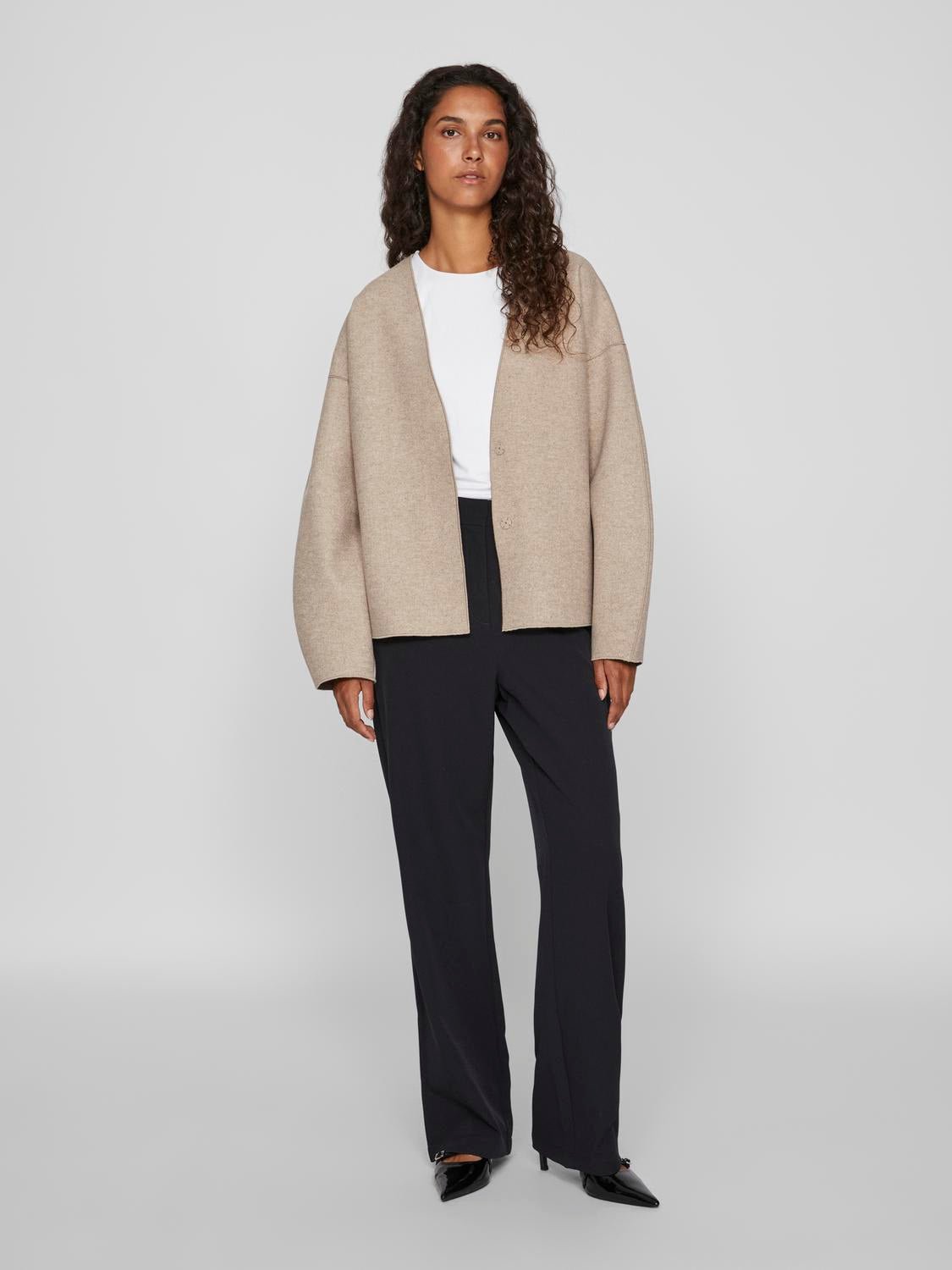 VIJUICE Jacket - Natural Melange - VERO MODA & VILA Bergvik